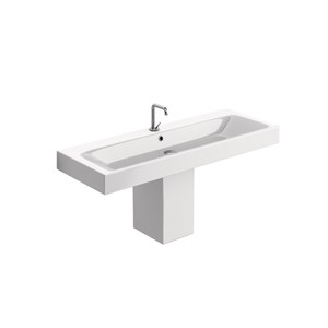 One hole wall hung, counter top or on pedestal washbasin 100x45