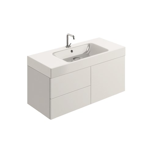washbasin 100x45 whit Wall mounted cabinet w/2 drawers