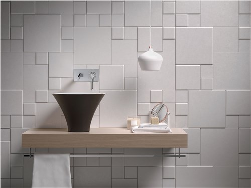 Flute Deco washbasin, a work of art in ceramics for the bathroom