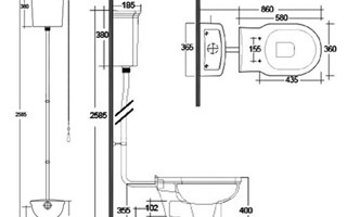 How do you calculate the height of wall-hung sanitaryware?