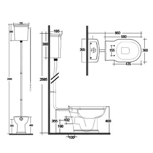 How do you calculate the height of wall-hung sanitaryware?